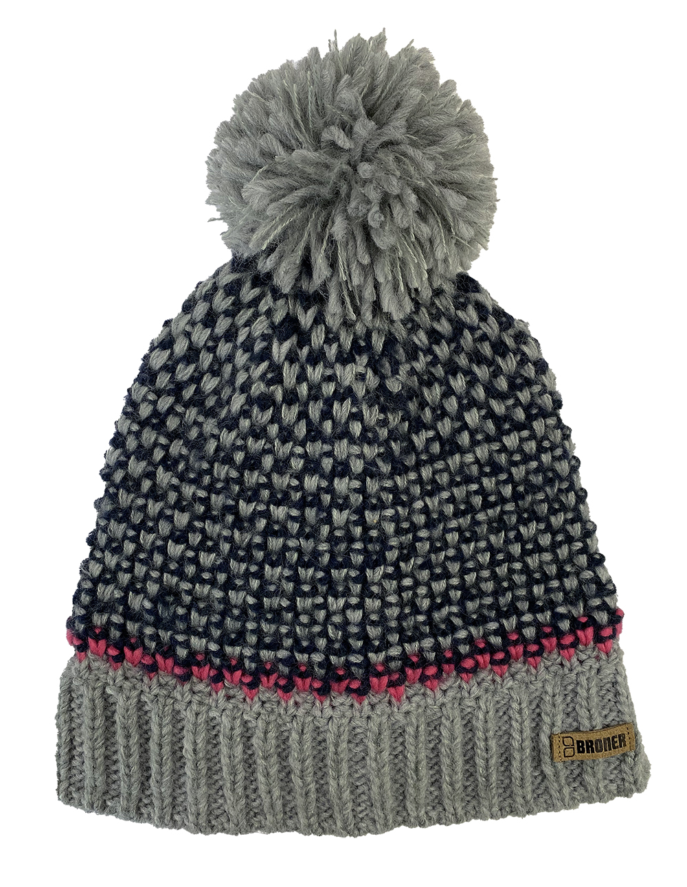 Color Pop 2-Tone Acrylic Knit Beanie - Ladies Winter Clearance